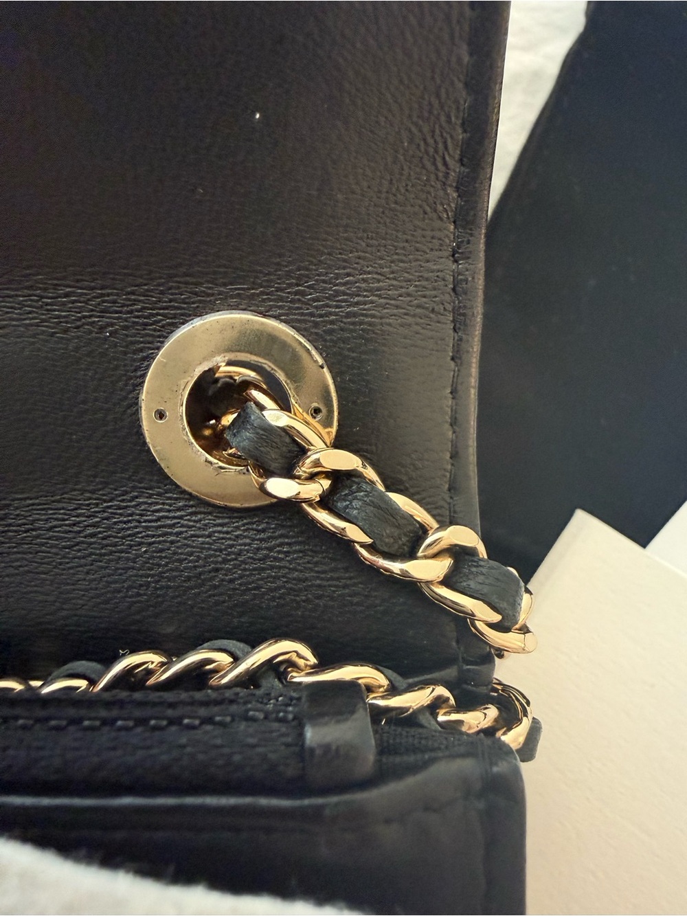 Chanel Lambskin Quilted Trendy CC Wallet On Chain WOC Black - Picture 11 of 16